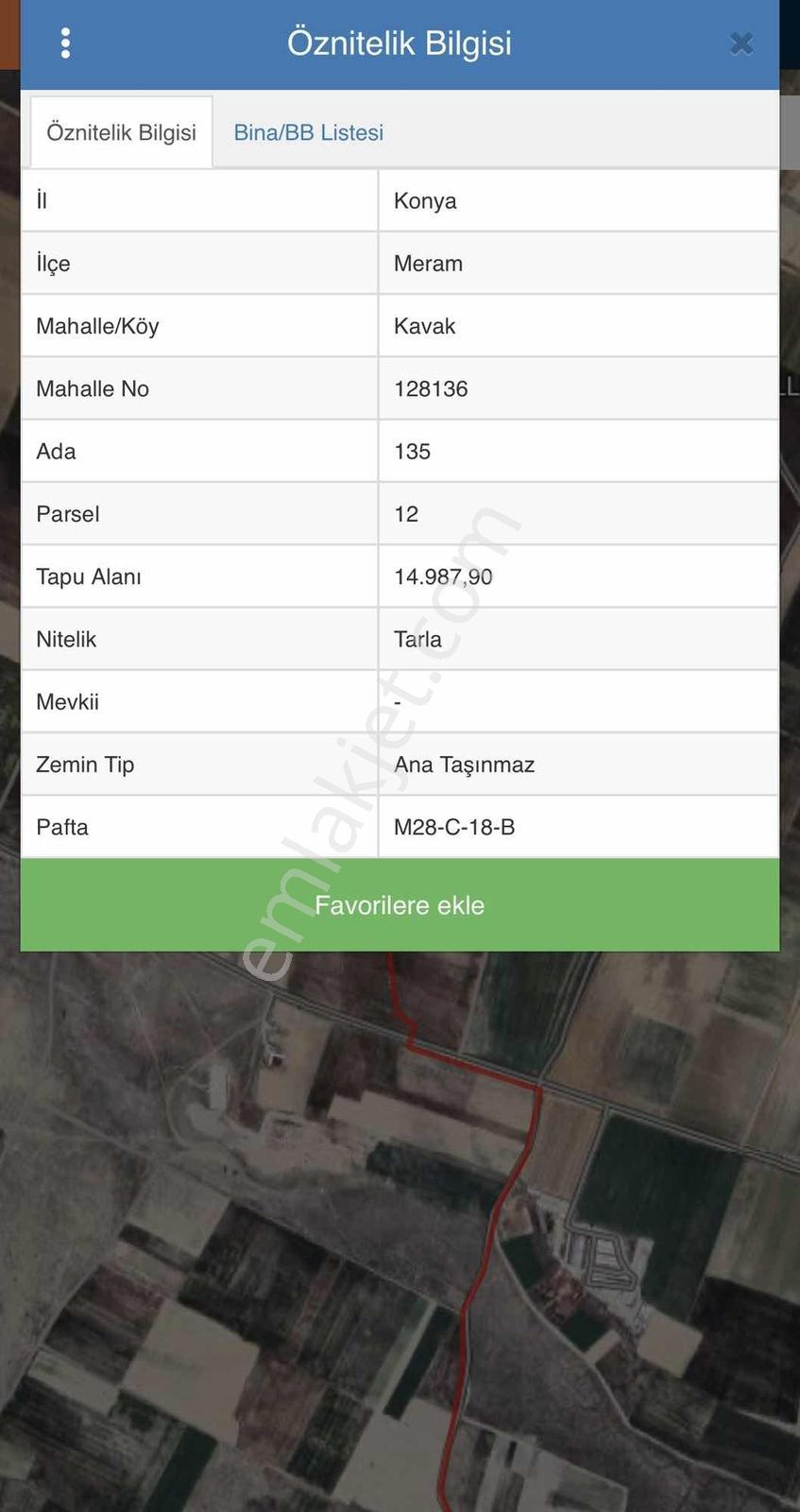 Meramlı-dan Kavak Ta 14988 M2 Satılık Tarla — fotoğraf 3
