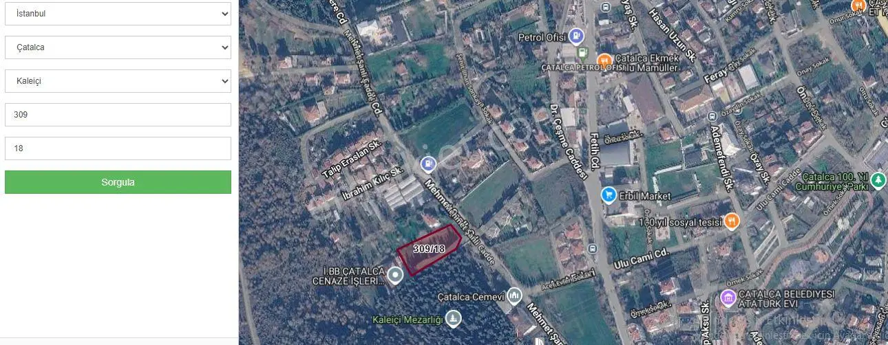 Çatalca Kaleiçi'nde 2696 M² Satılık Arsa — fotoğraf 3