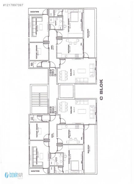 Premium 3. Etap 3+1 155 M2 Daire — fotoğraf 6
