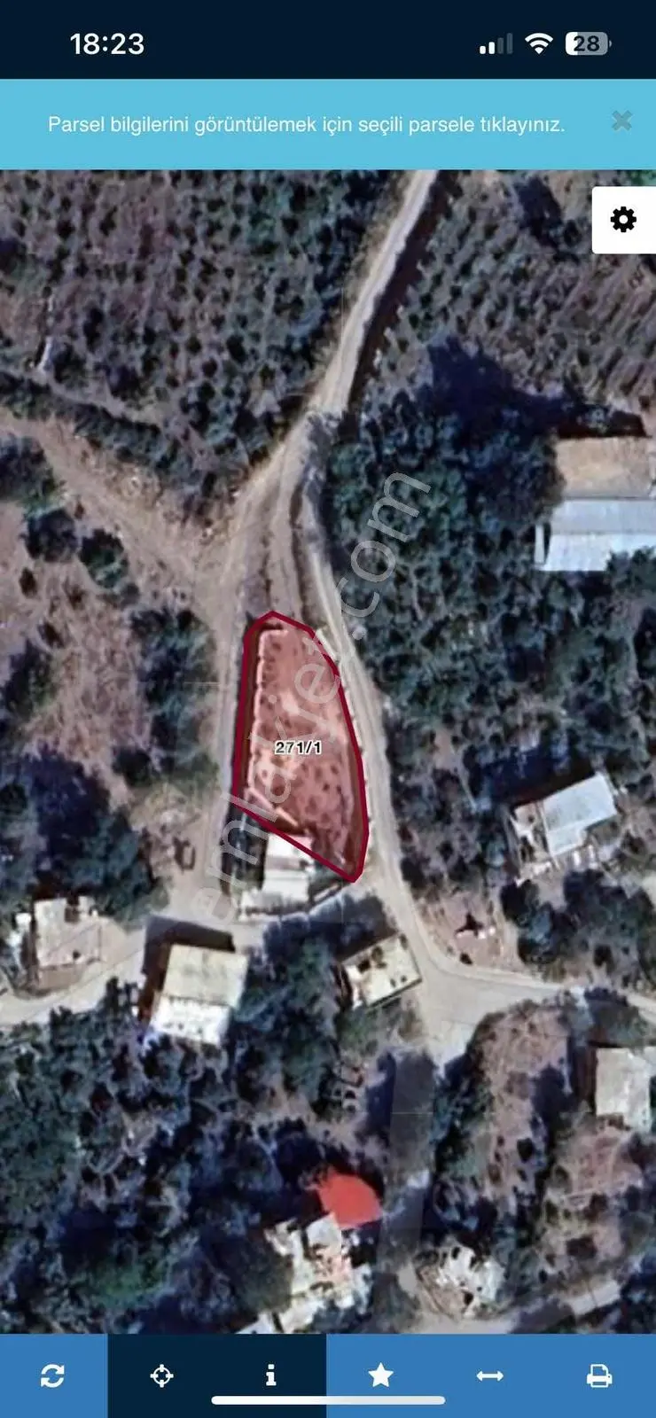 Yeniköy De Taş Duvarı Örülü Masrafsız 482 M2