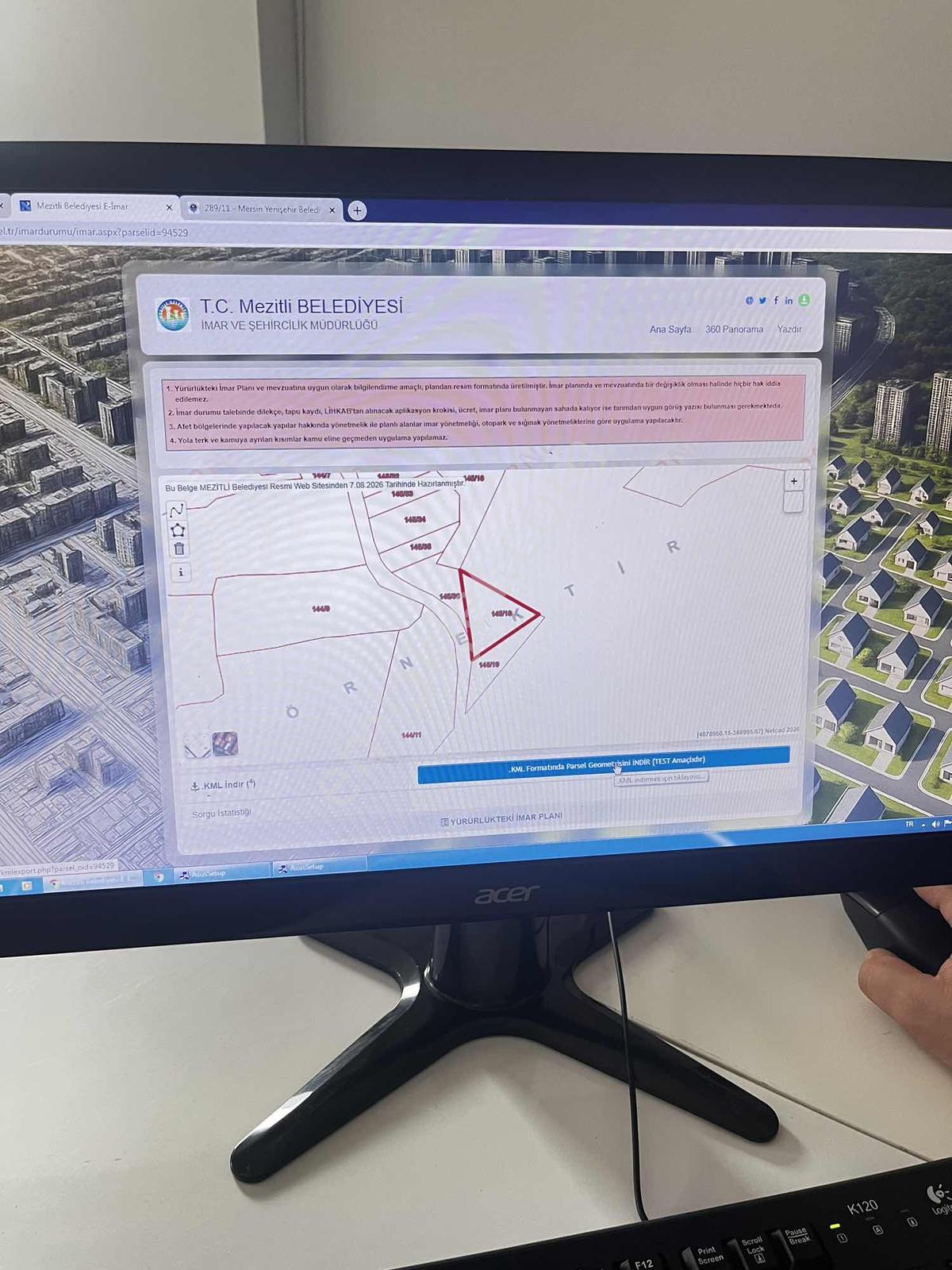 Mezitli Kuzucubelen 2.143 M2 Asfalt Yol Cepheli Deniz Manzaralı — fotoğraf 10