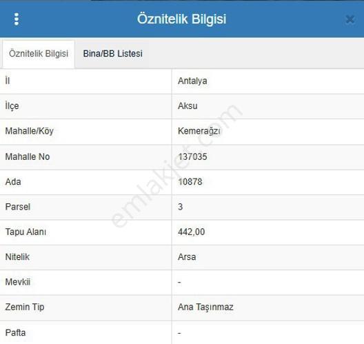 Aksu Kemerağzı 0,6 Emsal Konut İmarlı Satılık Müstakil Parsel — fotoğraf 6
