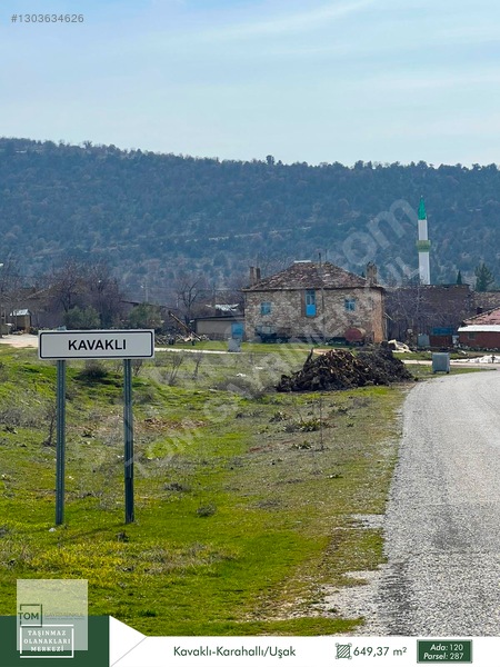 Uşak Karahallı'da 649m² Konut İmarlı Arsa — fotoğraf 2