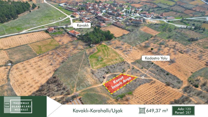 Uşak Karahallı'da 649m² Konut İmarlı Arsa — fotoğraf 3