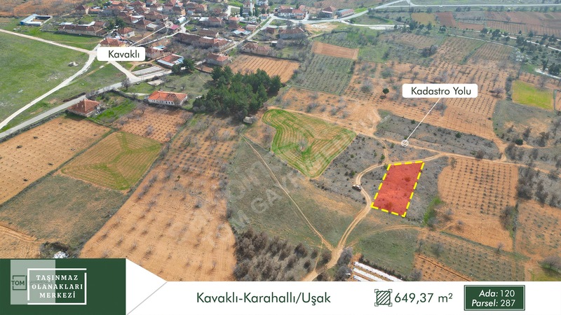 Uşak Karahallı'da 649m² Konut İmarlı Arsa — fotoğraf 4