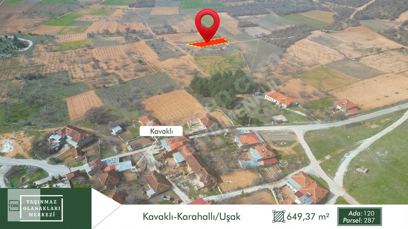 Uşak Karahallı'da 649m² Konut İmarlı Arsa — fotoğraf 7