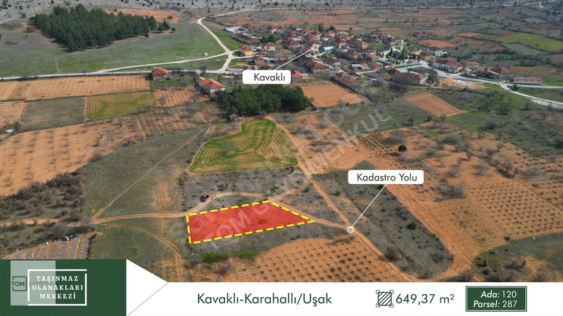 Uşak Karahallı'da 649m² Konut İmarlı Arsa — fotoğraf 8