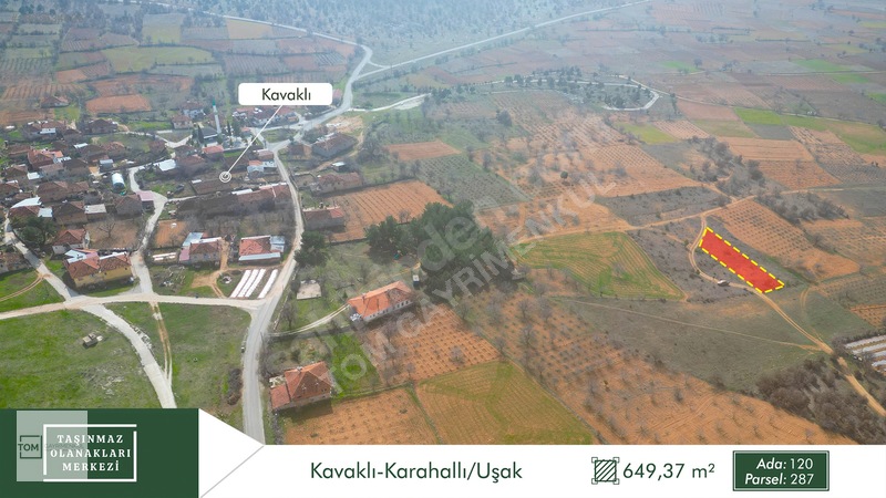 Uşak Karahallı'da 649m² Konut İmarlı Arsa — fotoğraf 9