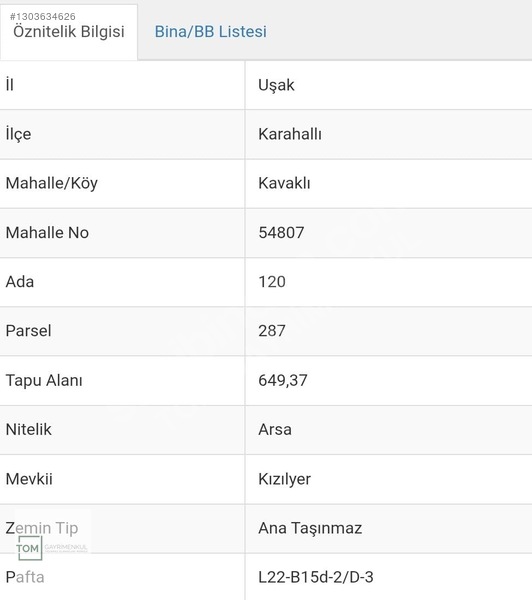 Uşak Karahallı'da 649m² Konut İmarlı Arsa — fotoğraf 14