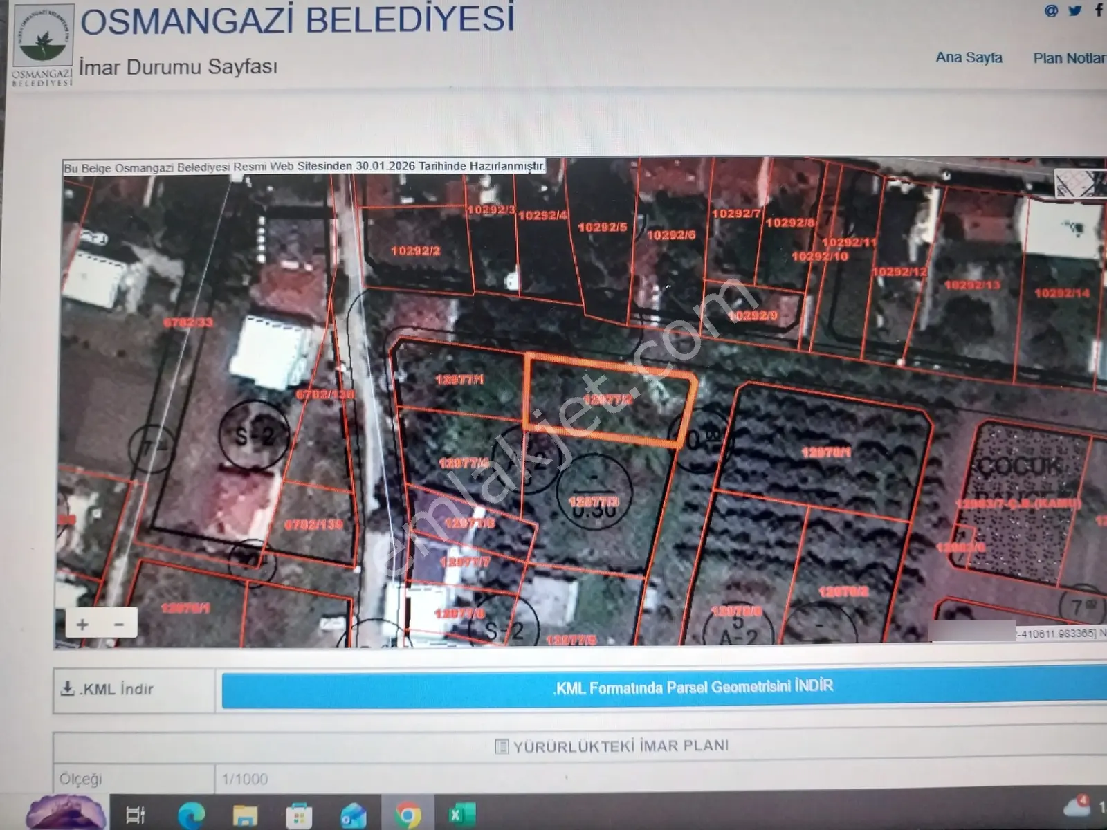 Nilüferköy'de Yeni İmara Giren 626 M² Satılık Villa Parseli — fotoğraf 2