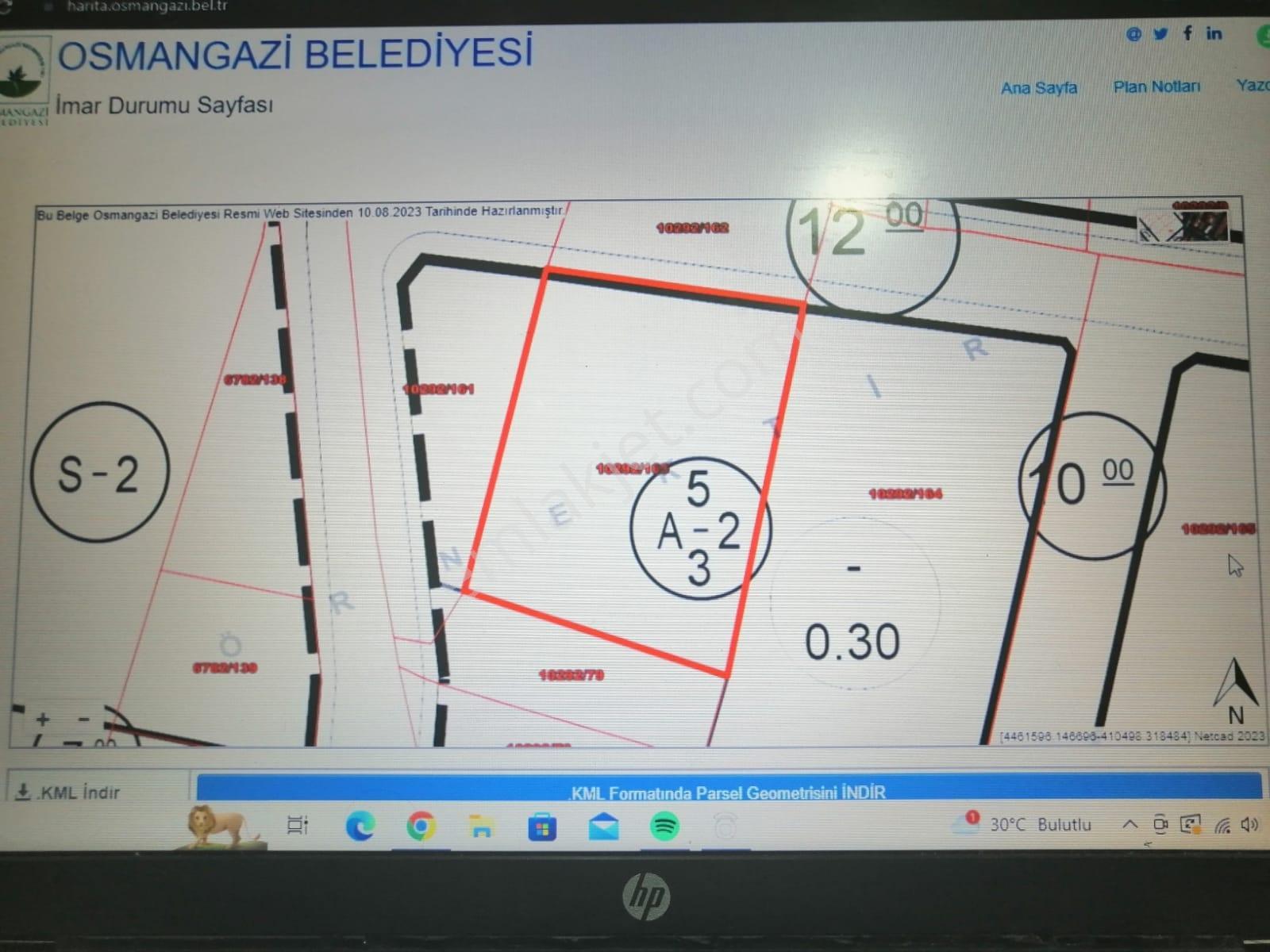 Nilüferköy'de Yeni İmara Giren 626 M² Satılık Villa Parseli — fotoğraf 11
