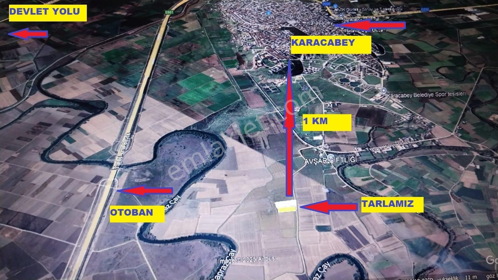 Karacabey'de 10.187m² Asfalt Cepheli Satılık Yatırım Arsası — fotoğraf 3