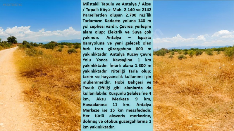Acil Satılık Şahane Yatırımlık Tarla — fotoğraf 3
