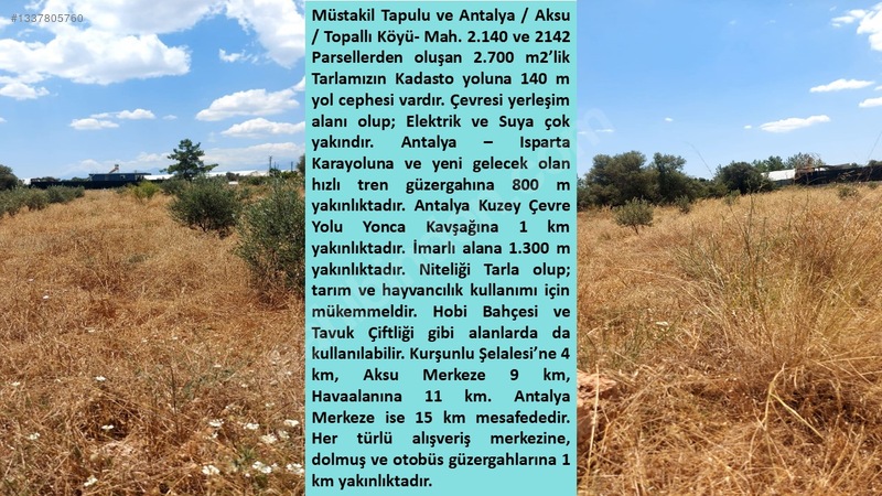 Acil Satılık Şahane Yatırımlık Tarla — fotoğraf 8