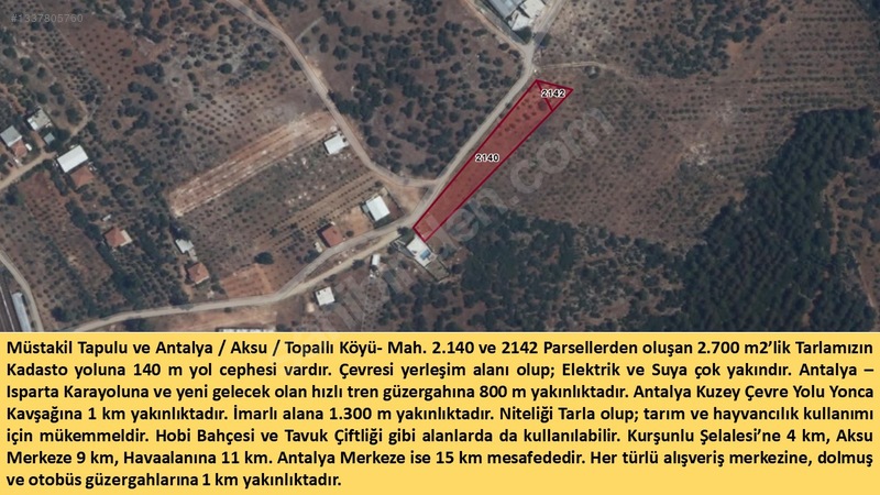 Acil Satılık Şahane Yatırımlık Tarla — fotoğraf 9
