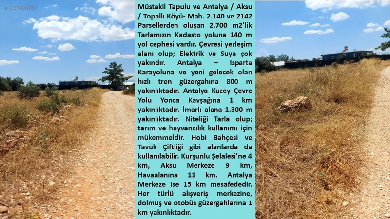 Acil Satılık Şahane Yatırımlık Tarla — fotoğraf 15