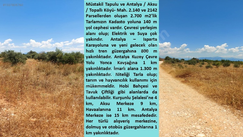 Acil Satılık Şahane Yatırımlık Tarla — fotoğraf 25