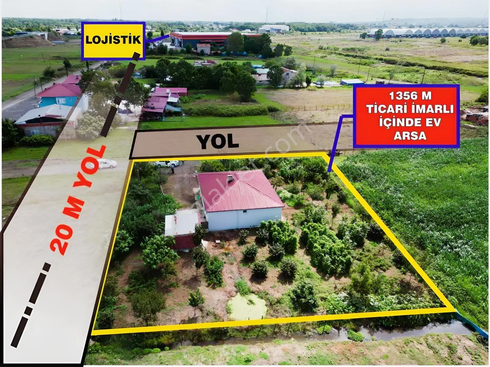 Tekkeköy Lojistik Merkezi Satılık Ticari İmarlı Arsa Ve Ev
