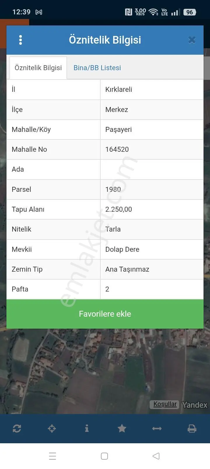 Kırklareli Paşayeri Köyü İmar İçinde 2.250 M2 Tarla — fotoğraf 3