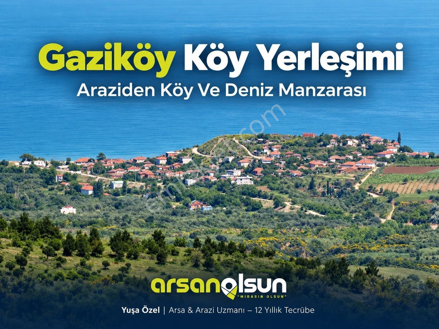 Şarköy Gaziköyde Deniz Manzaralı 9.266 M² Tek Tapu Arazi — fotoğraf 7
