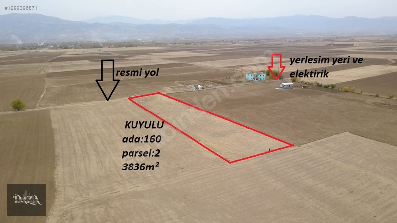 İmzadan Kuyulu Köyünde Satılık 3836m2 Tarla — fotoğraf 3