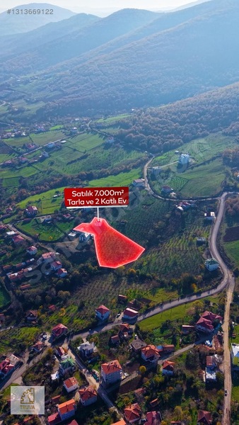 Truva'dan Atakum-taflan'da İmar Kapsamında 7000m2 Evi Hazır Arsa — fotoğraf 2