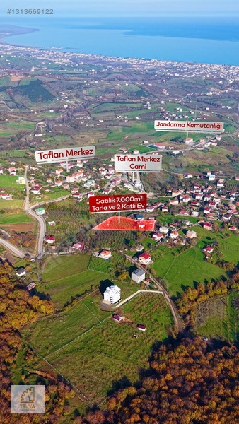 Truva'dan Atakum-taflan'da İmar Kapsamında 7000m2 Evi Hazır Arsa — fotoğraf 3