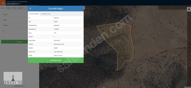 Salihlide Yatırımlık Toplam 186.639 M² Satılık 4 Adet Parsel — fotoğraf 7