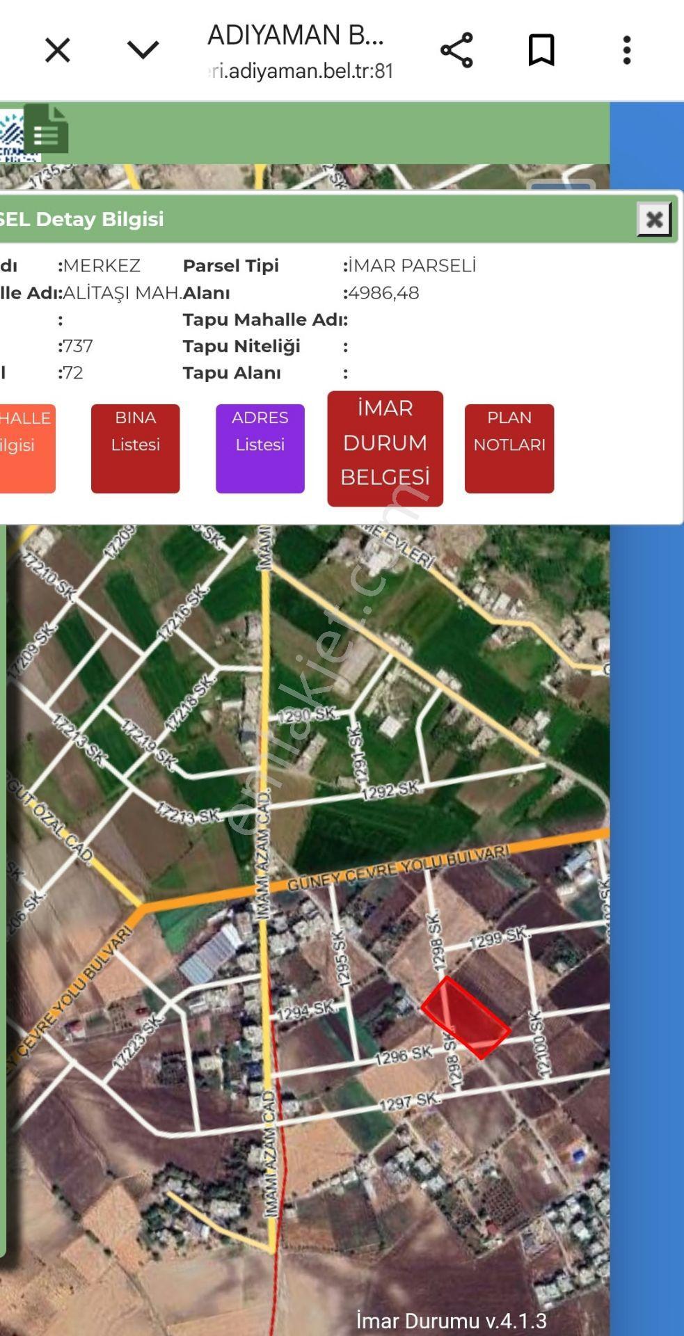 Adıyaman Alitaşı Mahallesinde 4790 M² Satılık Tarla — fotoğraf 5