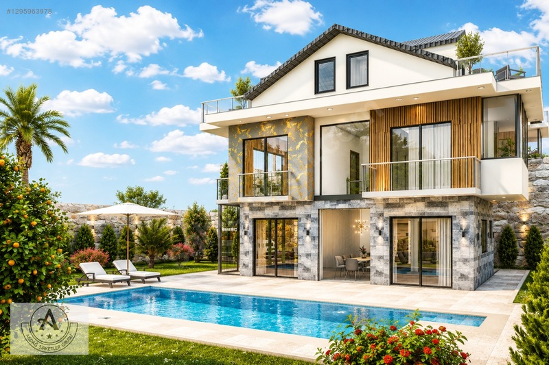 Sultan Villaları Projesi 4+1 184M2 Balkonlu Satılık Villa