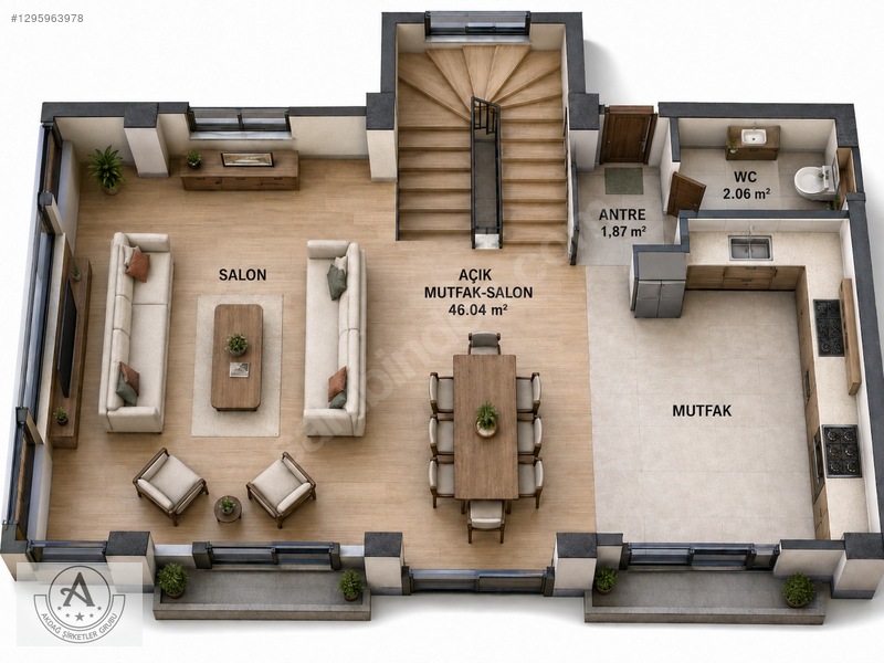 Sultan Villaları Projesi 4+1 184m2 Balkonlu Satılık Villa — fotoğraf 5