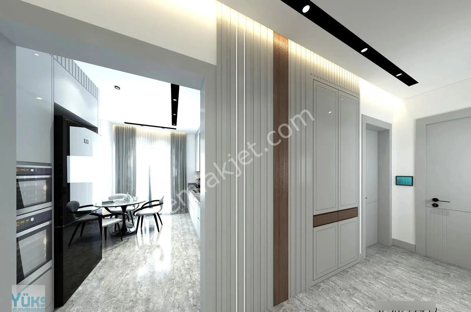Denizli Hallaçlar Mahallesinde 2+1 120 M2 Lüks İşçilikte Satılık Daireler — fotoğraf 3