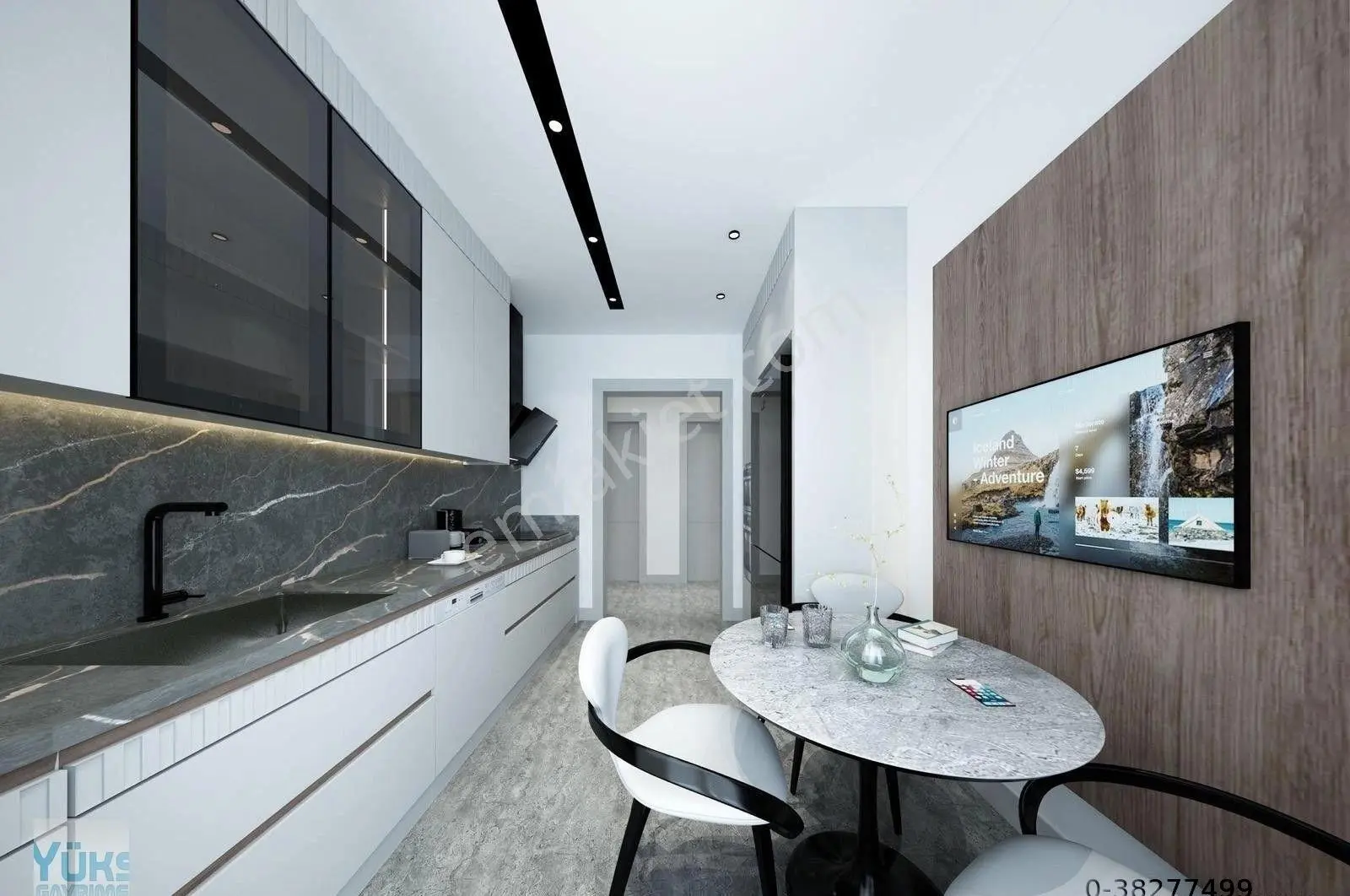 Denizli Hallaçlar Mahallesinde 2+1 120 M2 Lüks İşçilikte Satılık Daireler — fotoğraf 23