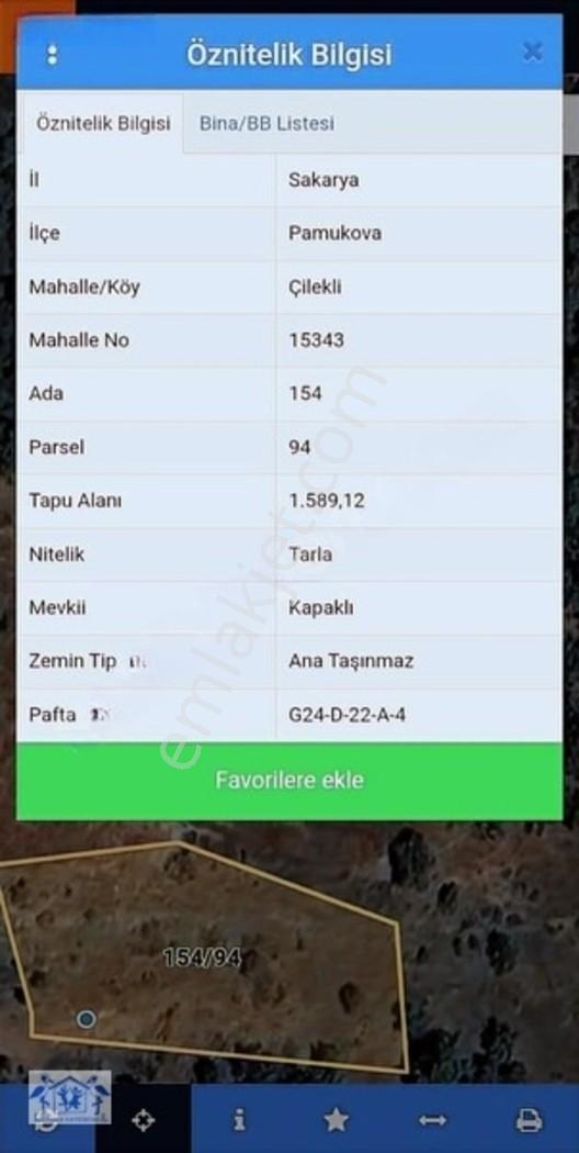 Çilekli'de Resmi Yol Su 1590 M2 Oksijen Deposu Tarla — fotoğraf 6