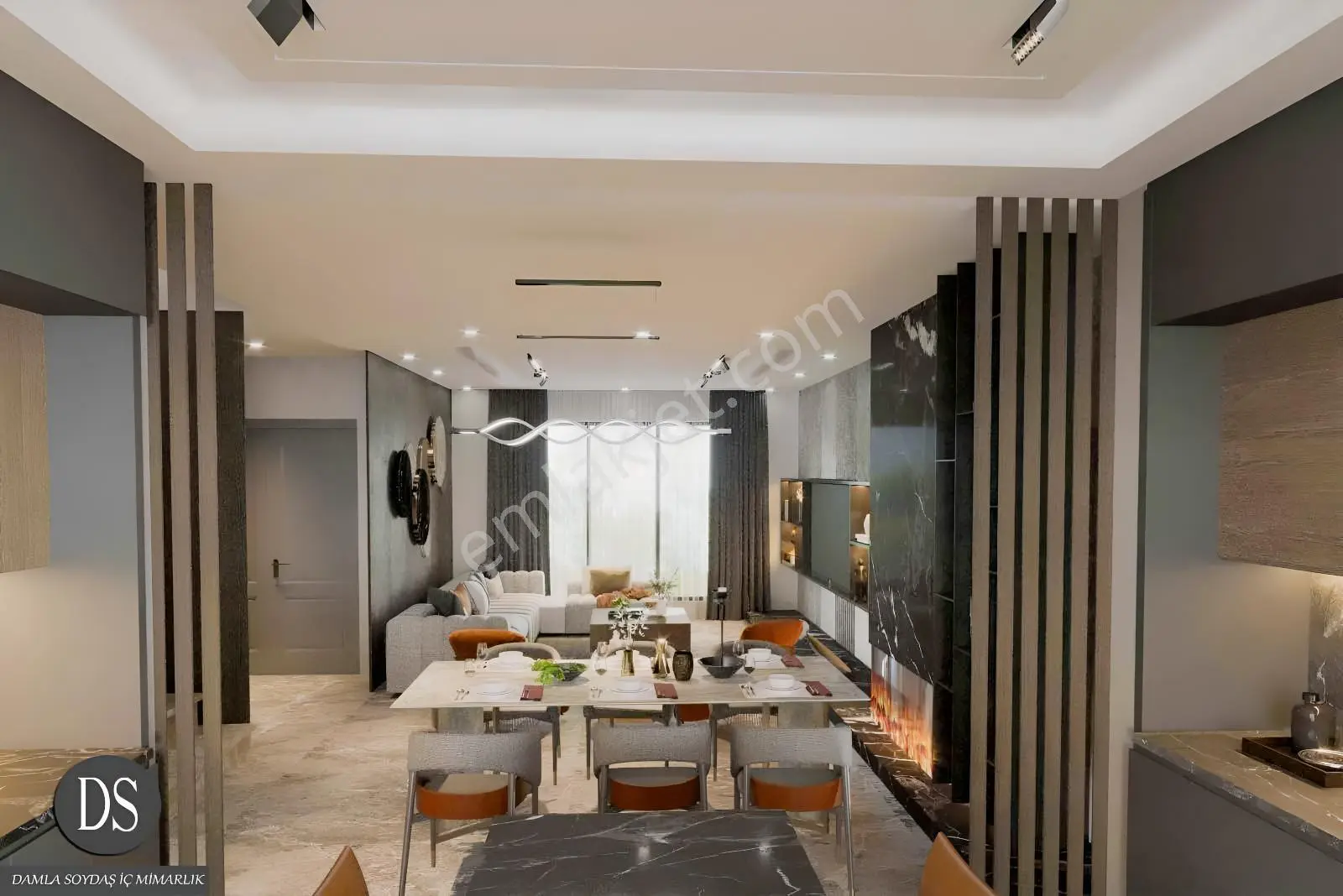 Akıllı Ev Sistemli Şömineli Barbekülü Lüks İkiz Villa — fotoğraf 3